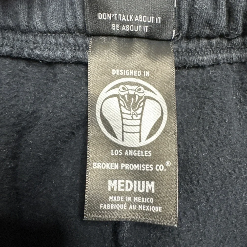 Sweatpants Anime Graphic Black Medium Broken Promises Lust Love Emptiness Regret - Picture 7 of 8